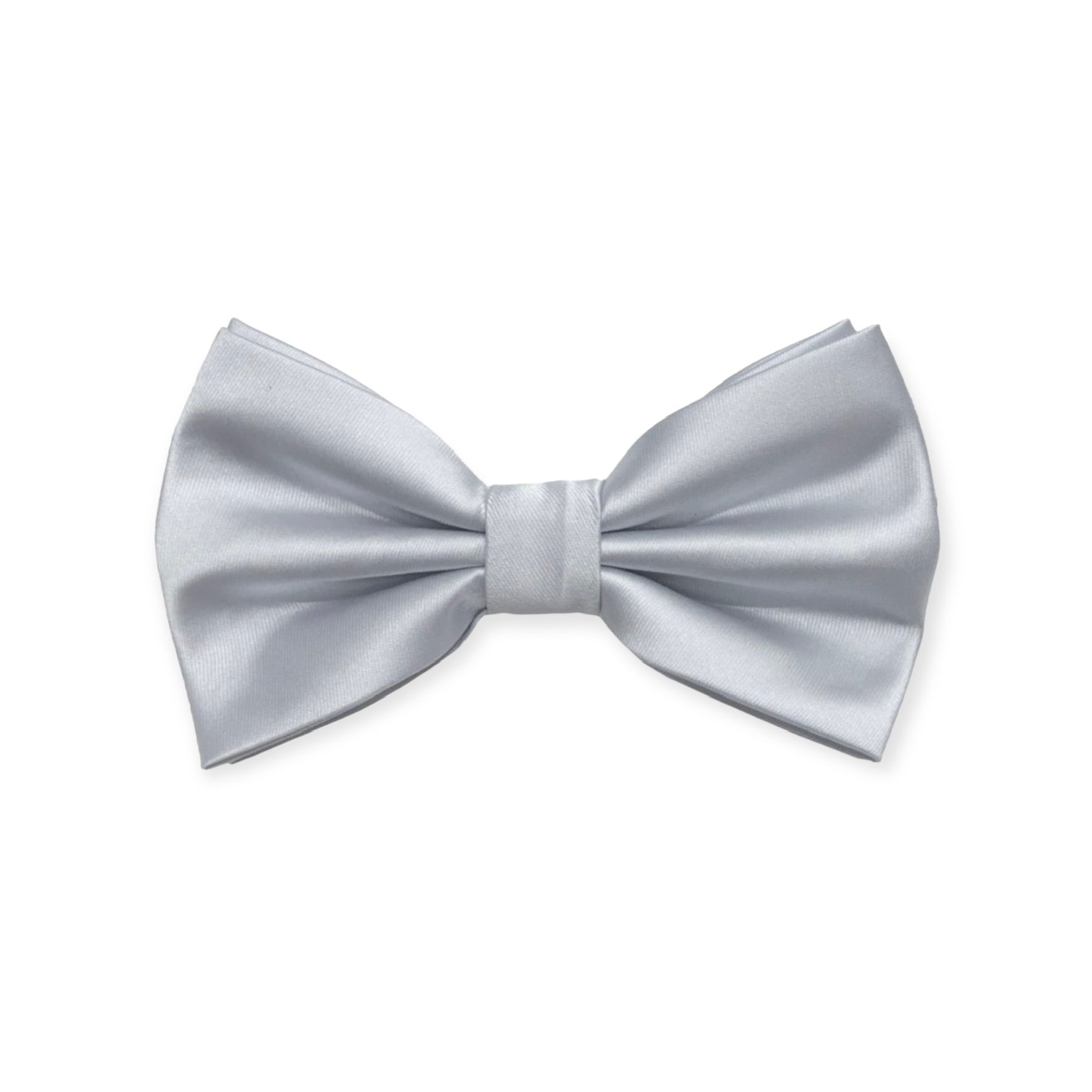 Solid Silver Bow Tie and Hanky